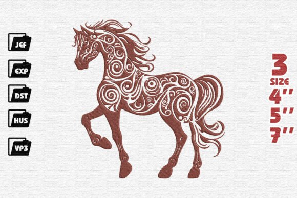 Elegant Ornate Horse with Swirls Review